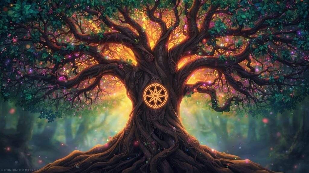signification spirituelle de l'arbre dans les cartes