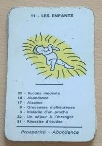 Lire la suite à propos de l’article Carte des enfants numéro 11 dans l&rsquo;oracle spirite de Mariana
