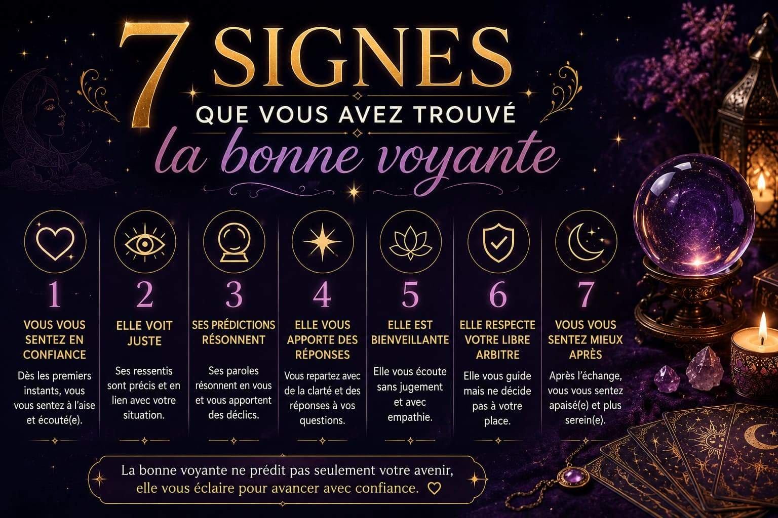 You are currently viewing Voyante exceptionnelle : 7 signes que vous avez trouvé la bonne personne